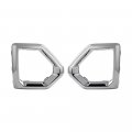 Compatible With 2019-2022 Gmc Sierra 1500 Denali Slt At4 Chrome Fog Light Outer Bezel Oe 84528059 84176755 Cover Foglamp Ring