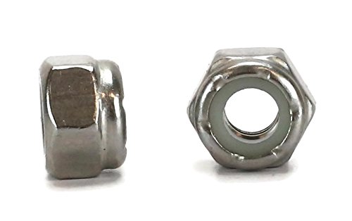 1 4-20 Nylon Insert Lock Nuts 18-8 Stainless Steel Uss Coarse Thread 100 Pieces