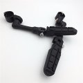 Smt Motorcycle Black Long Angled Adjustable Peg Mounting Kit With Footpeg Foot Rest For V-star Roadstar Suzuki Boulevard 1-1 2