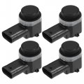 Motoforti 4 Pcs Car Bumper Reverse Parking Assist Sensor For Ford Edge 2011-2014 Plastic No 8a5z15k859la Black 