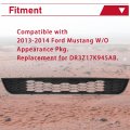 Hecasa Bottom Lower Grille Compatible With 2013 2014 Ford Mustang W O Appearance Package Replace For Dr3z17k945ab Front Bumper