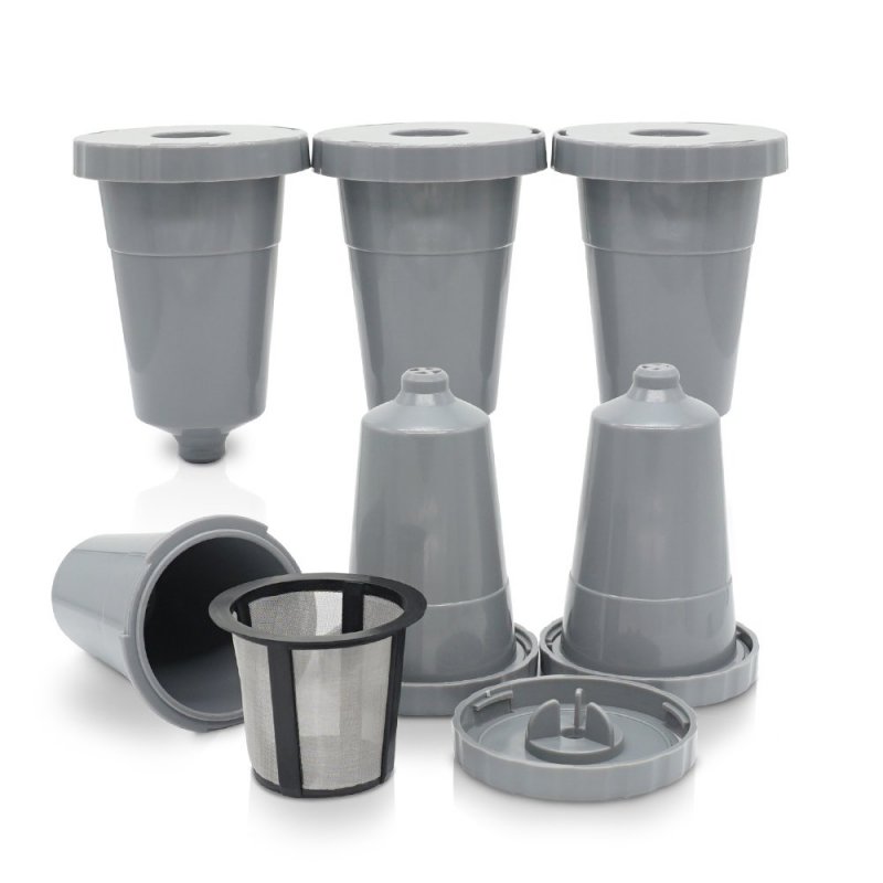 6 Pack Reusable Coffee Filter For Keurig 1 0 Brewers Fit B30 B40 B50 B60 B70 Series Refillable Single Cup Capsule Pods