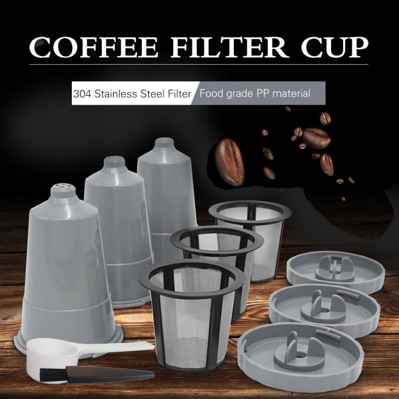 6 Pack Reusable Coffee Filter For Keurig 1 0 Brewers Fit B30 B40 B50 B60 B70 Series Refillable Single Cup Capsule Pods