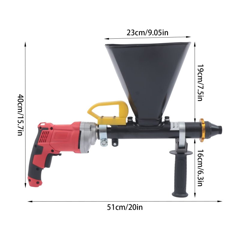 Electric Mortar Gun Patio Brick Pointing Grouting Applicator Tool 1 Oiler -700w