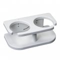 Extreme Max 3005 5692 Adjustable 2-drink Mug Cup Can Holder For Horizontal And Vertical Square Pontoon Rails White 