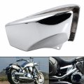 Ydlmt 1 Pair Battery Side Covers Motorcycle Fairing Panels For H-onda Vtx1800 R S N F T Retro Spoke Neo Tourer 2002-2008 Chrome