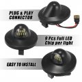 X Autohaux 1 Pair Led License Plate Light White Fit Ford F-150 1990-2014d For Ranger 1983-2011 For F-250 F-350 F-450 F-550