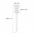 Uxcell 10pcs Photosensitive Diode Photodiodes Light Sensitive Sensors 5mm Clear Round Head Receiver