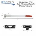 Recpro Rv Exit Window Latch Egress Replacement Camper Emergency