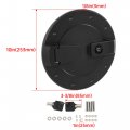 Kuafu Locking Fuel Door Compatible With 2003-2009 Hummer H2 Suv Sut Replacement For 15903412 Gas Tank Cap Cover Aluminum