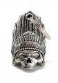 Bravo Bells Indian Skull Biker Bell Accessory Or Key Chain For Good Luck On The Road 