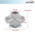 Pre-assembled 5 On 4 Inch Galvanized Trailer Hub Replacement For 2000 Lbs 1-1 16 Spindle With Bearing Kit 6 Pieces Set