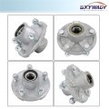 Pre-assembled 5 On 4 Inch Galvanized Trailer Hub Replacement For 2000 Lbs 1-1 16 Spindle With Bearing Kit 6 Pieces Set