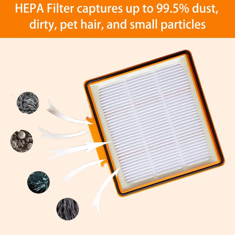Hepa Filter For Shark Ai Av2501s Av2501ae Rv2502ae Rv2520aous Av2510aous Robotic Vacuum Cleaner Replacement Parts 2 Pack