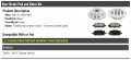 Rear Ceramic Brake Pads And Rotor Kit Compatible With 2009-2015 Toyota Venza