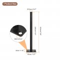Uxcell 4pcs Floating Shelf Bracket 8 X 2 Wall Mounting Blind Support Hidden For Wood Shelves Black
