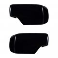 Astra Depot Pair Glossy Black Side Door Mirror Cover Cap Horn Wing Style Compatible With 3 Series E46 1998-2005 325i 325xi 330i