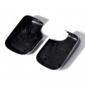 Astra Depot Pair Glossy Black Side Door Mirror Cover Cap Horn Wing Style Compatible With 3 Series E46 1998-2005 325i 325xi 330i