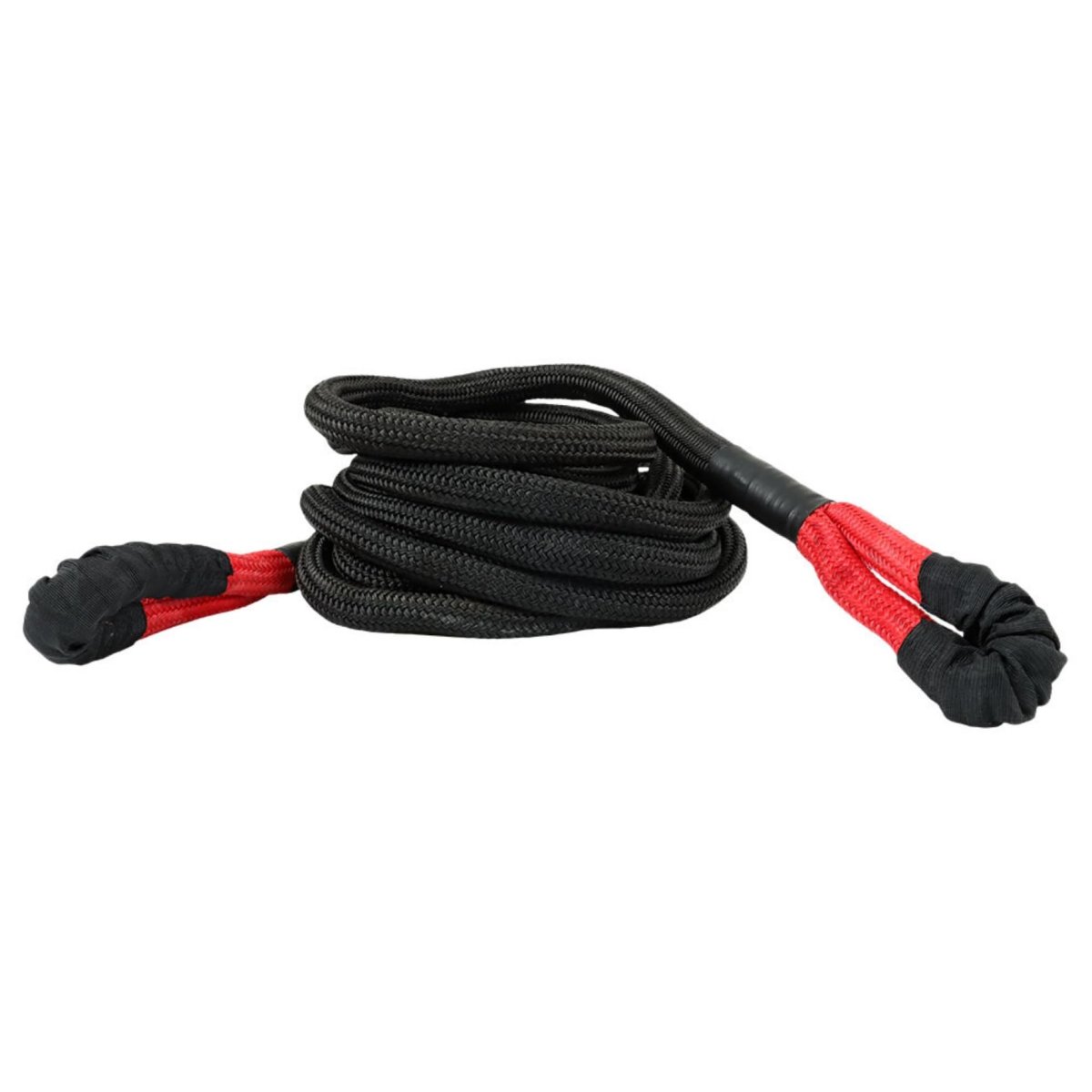 Kinetic Energy Truck Tow Recovery Rope 7 8 In X 30 Ft 28660 Lbs Capacity Black Nylon Replacement For Large Suv Atv Utv Offroad