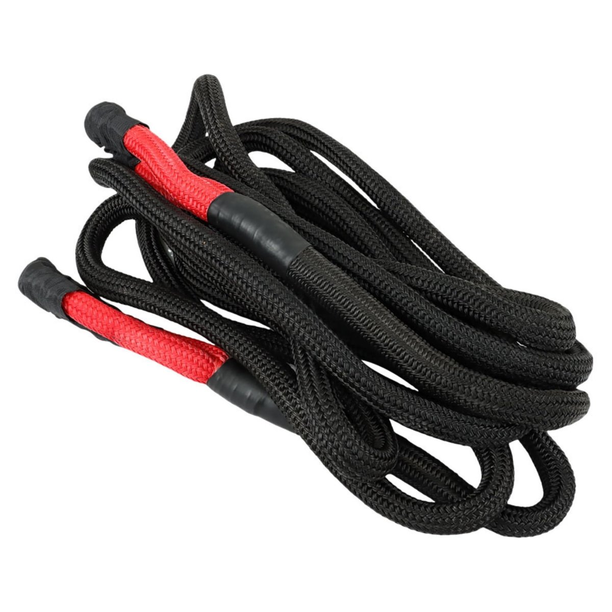 Kinetic Energy Truck Tow Recovery Rope 7 8 In X 30 Ft 28660 Lbs Capacity Black Nylon Replacement For Large Suv Atv Utv Offroad