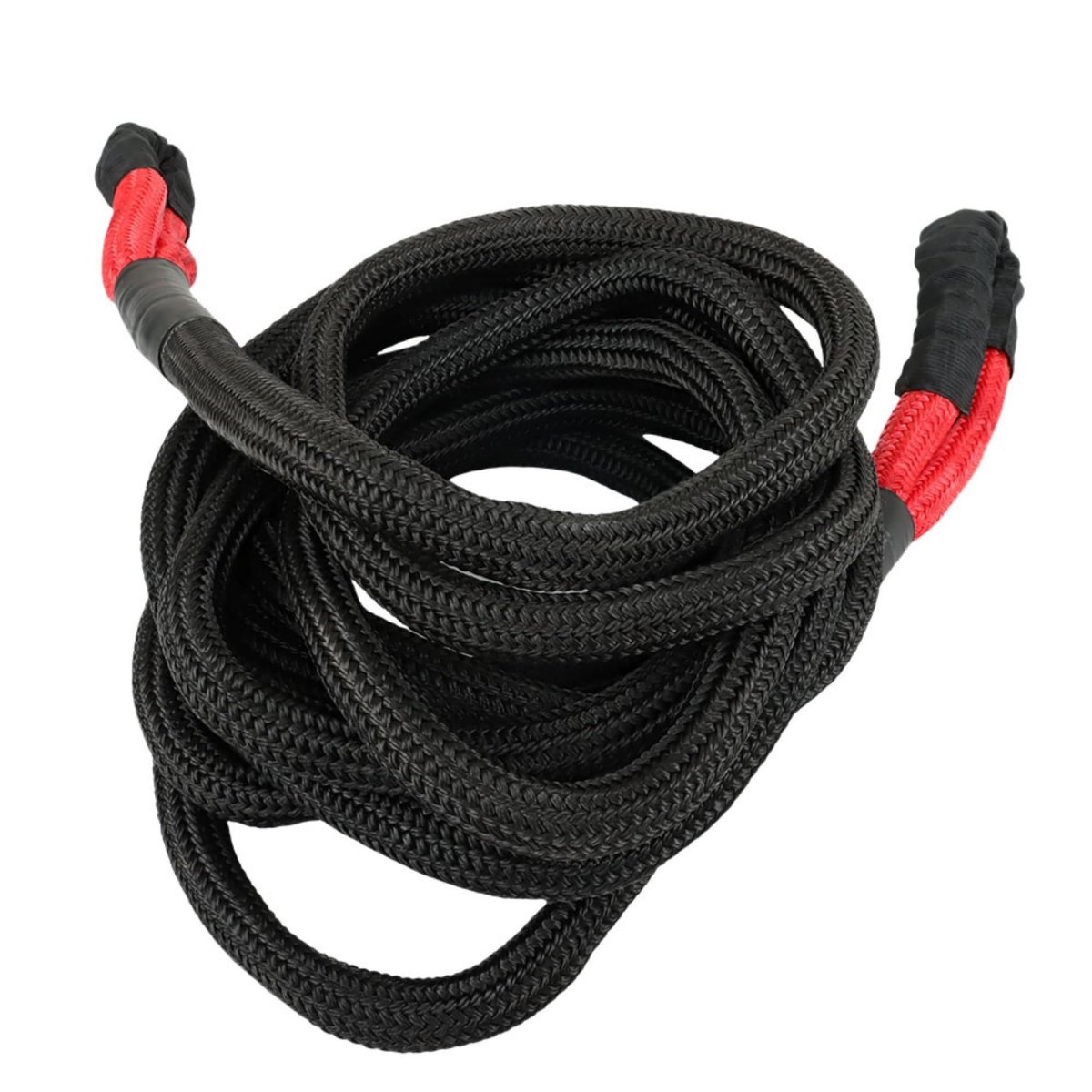 Kinetic Energy Truck Tow Recovery Rope 7 8 In X 30 Ft 28660 Lbs Capacity Black Nylon Replacement For Large Suv Atv Utv Offroad