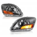 Silver Housign Oe-style Headlights For 2007-2011 Toyota Yaris 4 Door Sedan Driver Passenger Side Headlamps Assembly Pair Set 