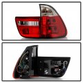 Acanii For 2000-2006 Bmw E53 X5 Red Clear Tail Lights Brake Lamps Replacement Set Driver Passenger Side