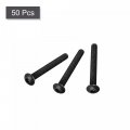 Uxcell M4x35mm Hex Socket Button Head Cap Bolts Screws Alloy Steel 50pcs