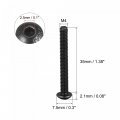 Uxcell M4x35mm Hex Socket Button Head Cap Bolts Screws Alloy Steel 50pcs