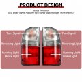 Hecasa Tail Lights Compatible With 1995-2000 Toyota Tacoma Pickup Trunk Taillight Assembly Set Driver Passenger