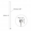 Uxcell Straight Ejector Pins 1 5mm 16 Dia 65mn Steel Round Tip Punch 200mm 8 Long For Mechanical Maintenance 10pcs