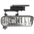 Passenger Side Fog Light Assembly With Bulbs For 2000 To 2006 Chevy Suburban 1500 Replaces Gm2593113 And 10368477 Halogen Clear 
