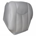 Secosautoparts Driver Passenger Side Bottom Leather Seat Cover Light Gray 922 Compatible With Chevy Gmc Tahoe Suburban