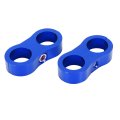 4pcs Blue An10 19mm Hose Separator Clamp Fitting Adapter With Wrench For Car