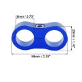 4pcs Blue An10 19mm Hose Separator Clamp Fitting Adapter With Wrench For Car
