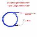 Xljoy Motorized Bicycle Blue 51 Inch 1300mm Racing Carburetor For Gas Throttle Cable Push Bike 49cc 50cc 66cc 80cc