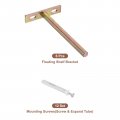 6pcs Floating Shelf Bracket 5 Inch Wall Mounting Blind Support Hidden For Wood Shelves Colorful
