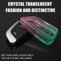 1 Pcs Key Fob Remote Control Cover Case Full Protection Tpu Shell For Bmw 2 3 5 6 Series Cyan And Rose Red Gradient