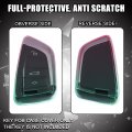 1 Pcs Key Fob Remote Control Cover Case Full Protection Tpu Shell For Bmw 2 3 5 6 Series Cyan And Rose Red Gradient