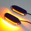 Httmt- Classic Blue Led Signal Mirror Block Off Base Plate Compatible With Suzuk 05-08 Gsxr1000 06-12 Gsxr600 Gsxr750 P N