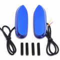 Httmt- Classic Blue Led Signal Mirror Block Off Base Plate Compatible With Suzuk 05-08 Gsxr1000 06-12 Gsxr600 Gsxr750 P N