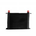 Universal An-10an Engine Transmission Oil Cooler For Japanese Model Black 15 Row Aluminum 