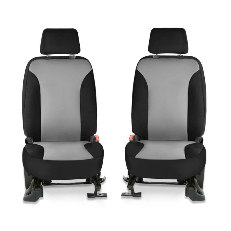 Carscover Custom Fit 2015-2019 Chevy Tahoe Neoprene Suv Car Front Seat Covers Gray Black Sides Driver Passenger Cover