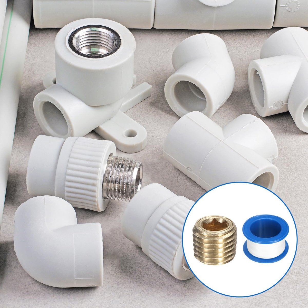 12pcs 1 16 Npt Brass Pipe Plug Fitting Male Thread Internal Hex Socket Cap Countersunk For Sealing Port Pneumatic Solenoid