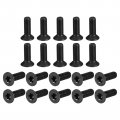 Uxcell M5-0 8x16mm Flat Head Torx Anti Theft Machine Screws 20pcs 10 9 Grade Alloy Steel Drive Countersunk Full Thread Black