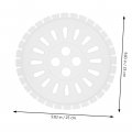 Angoily 5pcs Sheets Dehydrated Pressed Tablets Washer Pulsator Dryer Machine Parts Round Dehydrator Trays Washing Supplies