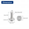 Uxcell M3x10mm Phillips Hex Head Flange Bolts 30pcs 304 Stainless Steelagon Hex Machine Screws