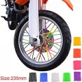 Goofit 72pcs Motorcycle Spoke Skins Covers Coats Wheels Trim Cover Pipe Decorative Protective Wraps Kits For Suv Bicycle