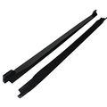 Ikon Motorsports Side Skirts For 2015-2023 Ford Mustang 2 Fin Style Black Pp Sideskirt Rocker Moulding Air Dam Chin Diffuser 