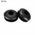 Uxcell Rubber Grommets 4mm Dia Wire Gasket Ring For Hole Plug Cable Black 50 Pieces